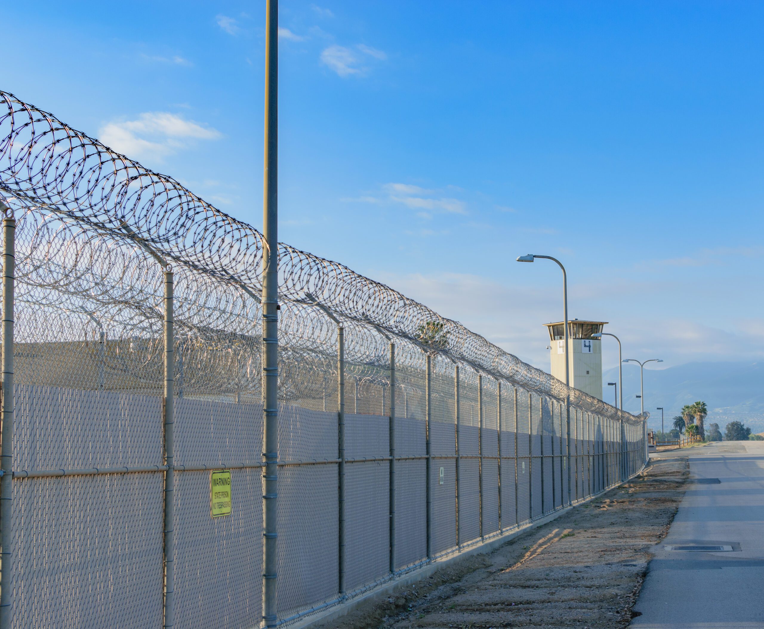 West prison wall walking south