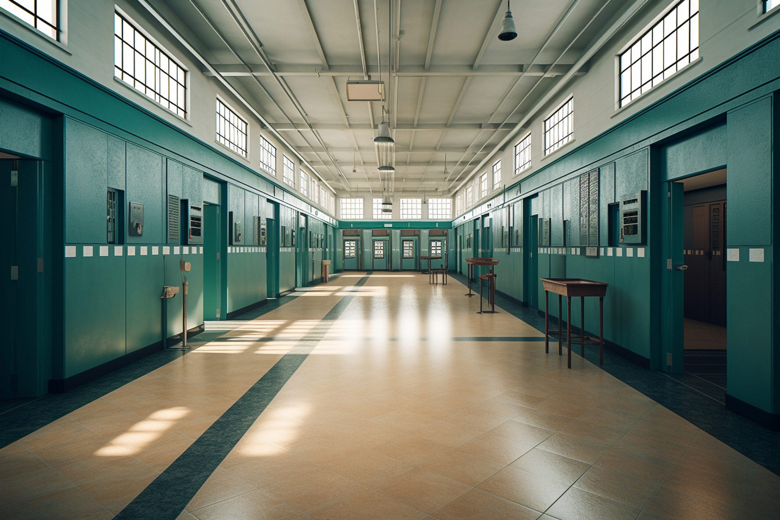 prison, created by a neural network, Generative AI technology