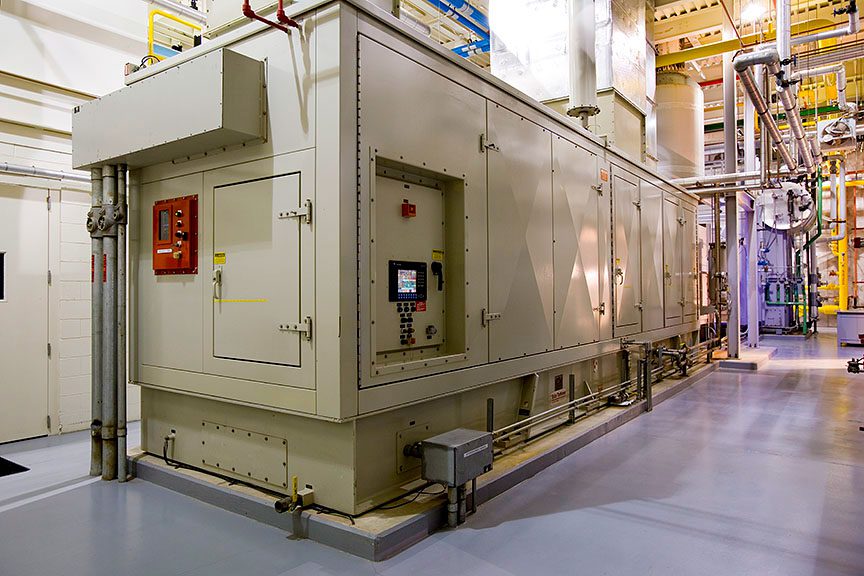 Energy Systems Group. North Side Energy Center, VA North. North Chicago, Illinois. One Taurus 60 GS s/o 71481 and One Taurus 70 GS Generator set s/o 74701. Cogeneration power plant, provides heat and power to newly built recruit training facility.